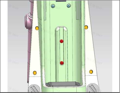 Cylindrical head plum blossom with column screw