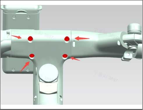 Cylindrical head plum blossom with column screw