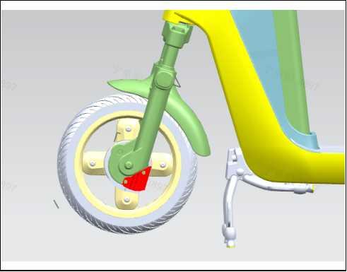 ES600 front brake line guard